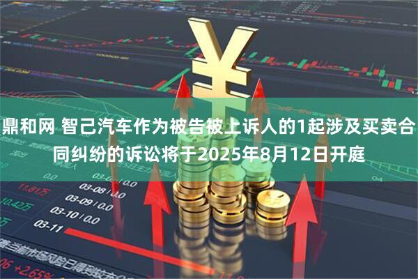 鼎和网 智己汽车作为被告被上诉人的1起涉及买卖合同纠纷的诉讼将于2025年8月12日开庭