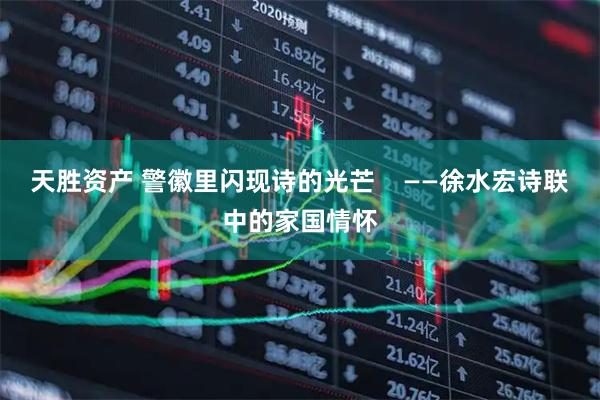 天胜资产 警徽里闪现诗的光芒    ——徐水宏诗联中的家国情怀